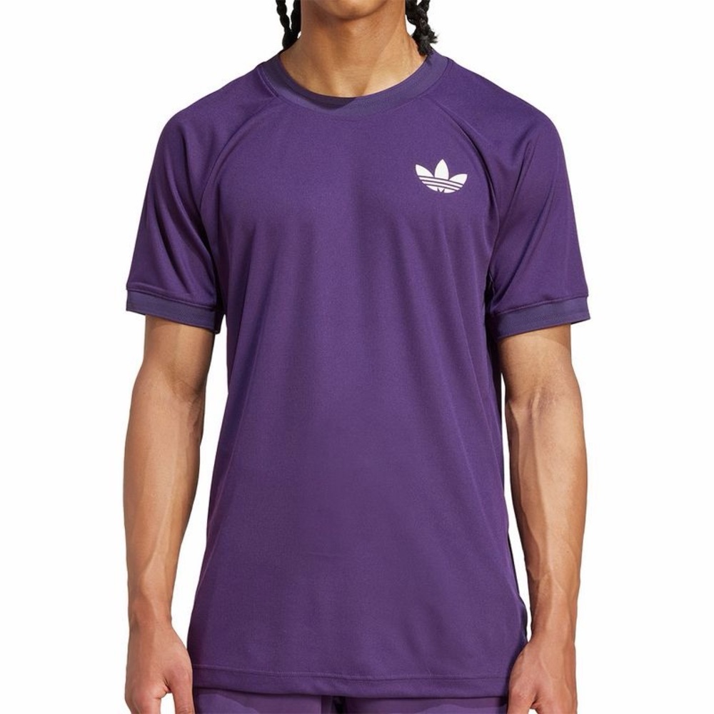 Adidas Originals Men's Purple Trefoil Performance Tee